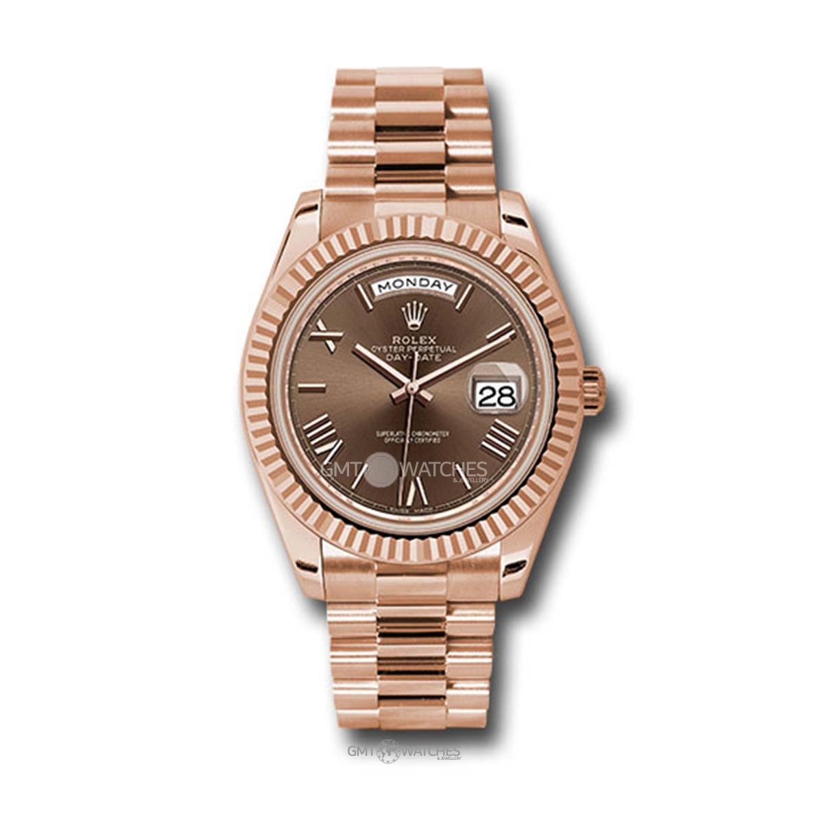 Rolex Oyster Perpetual Day-Date 40mm 18k Everose Gold 228235 chorp