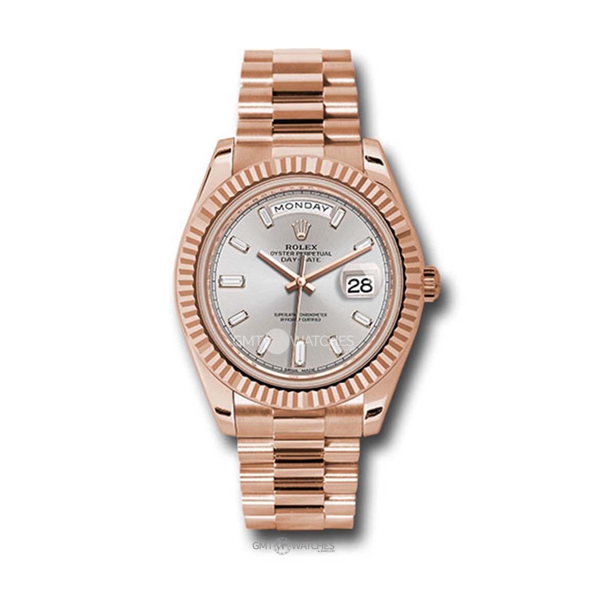Rolex Oyster Perpetual Day-Date 40mm 18k Everose Gold 228235 sdbdp