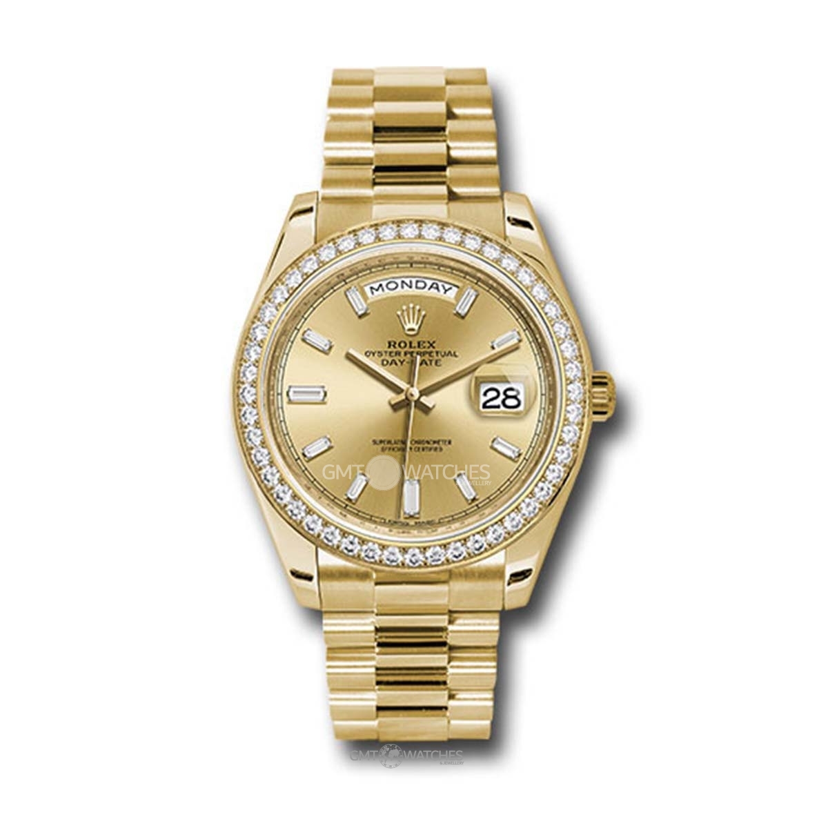 Rolex Oyster Perpetual Day-Date 40mm 18k Yellow Gold 228348RBR chbdp