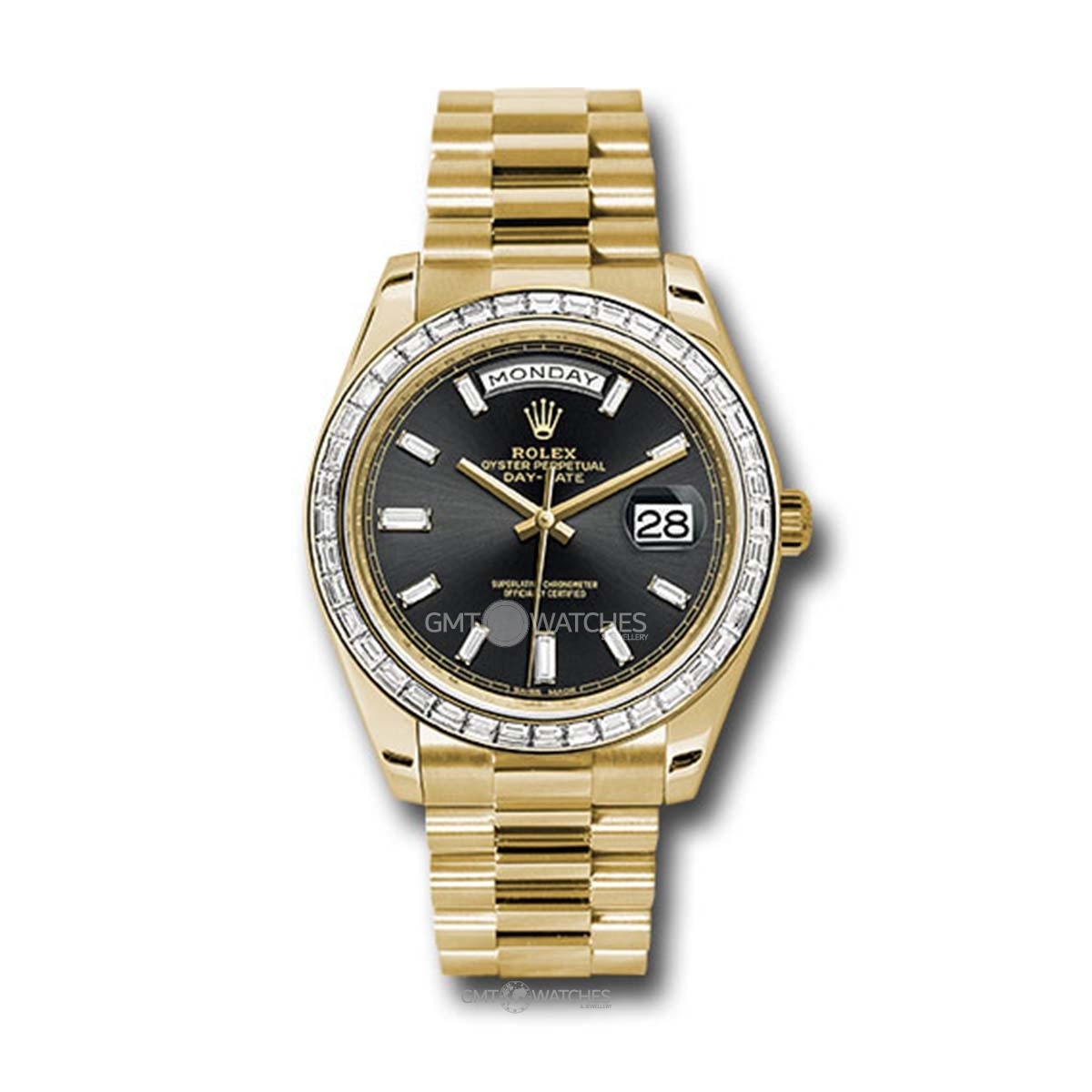Rolex Oyster Perpetual Day-Date 40mm 18k Yellow Gold 228398TBR bkbdp