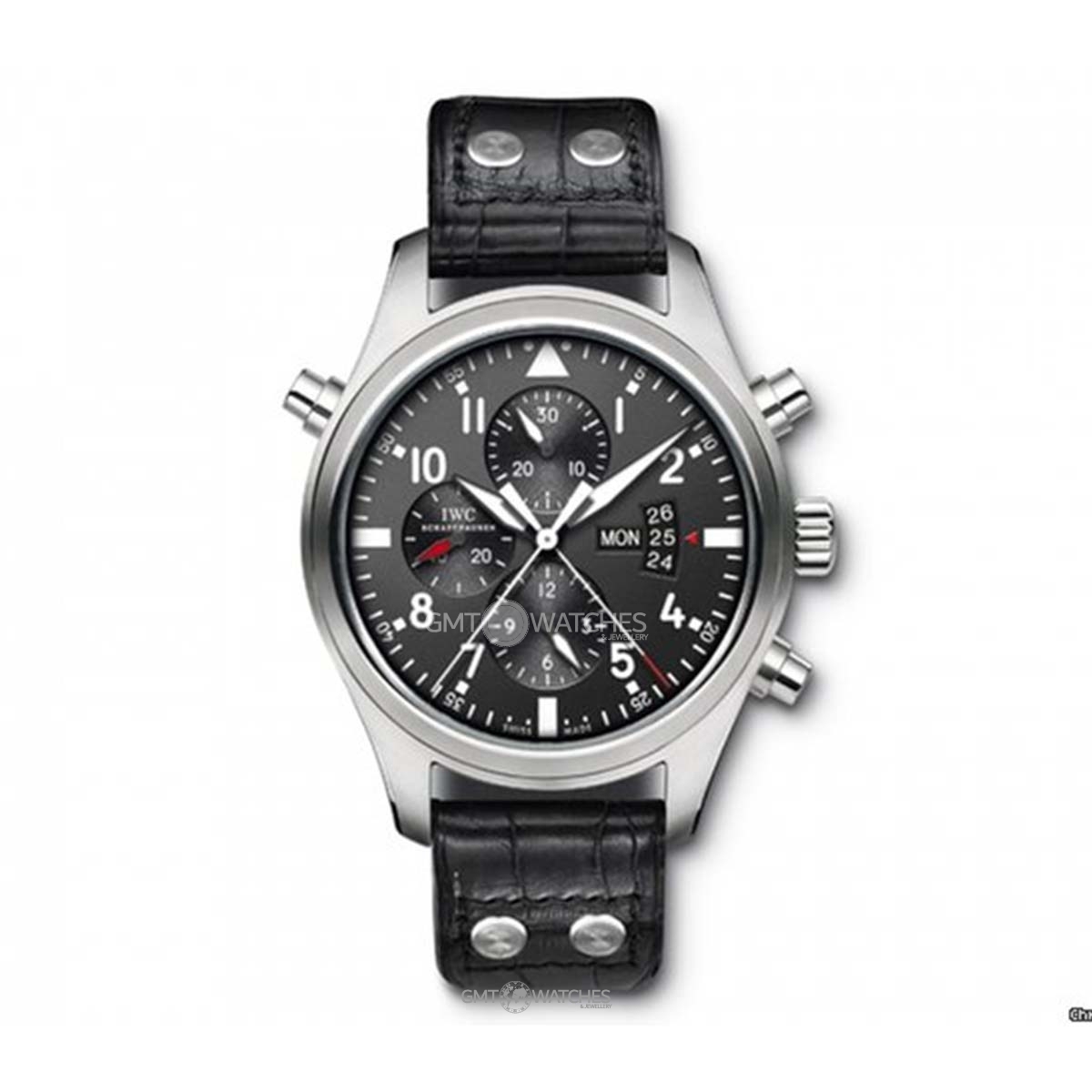 IWC Pilots Double Chronograph 46mm Stainless Steel Men’s Watch IW377801
