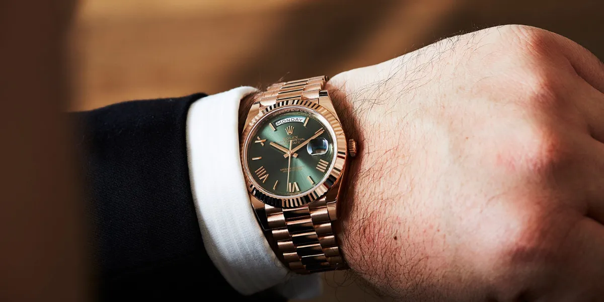 Rolex Oyster Perpetual Day-Date 228235 Green Dial 40mm