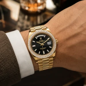 Rolex Oyster Perpetual Day-Date 40mm Black Dial 228398TBR bkbdp