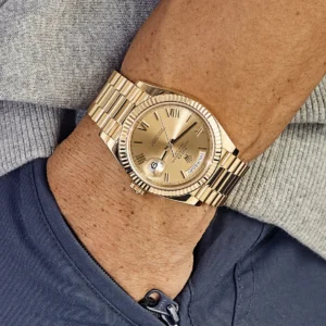Rolex Oyster Perpetual Day-Date 40mm Yellow Gold Dial 228238 chrp