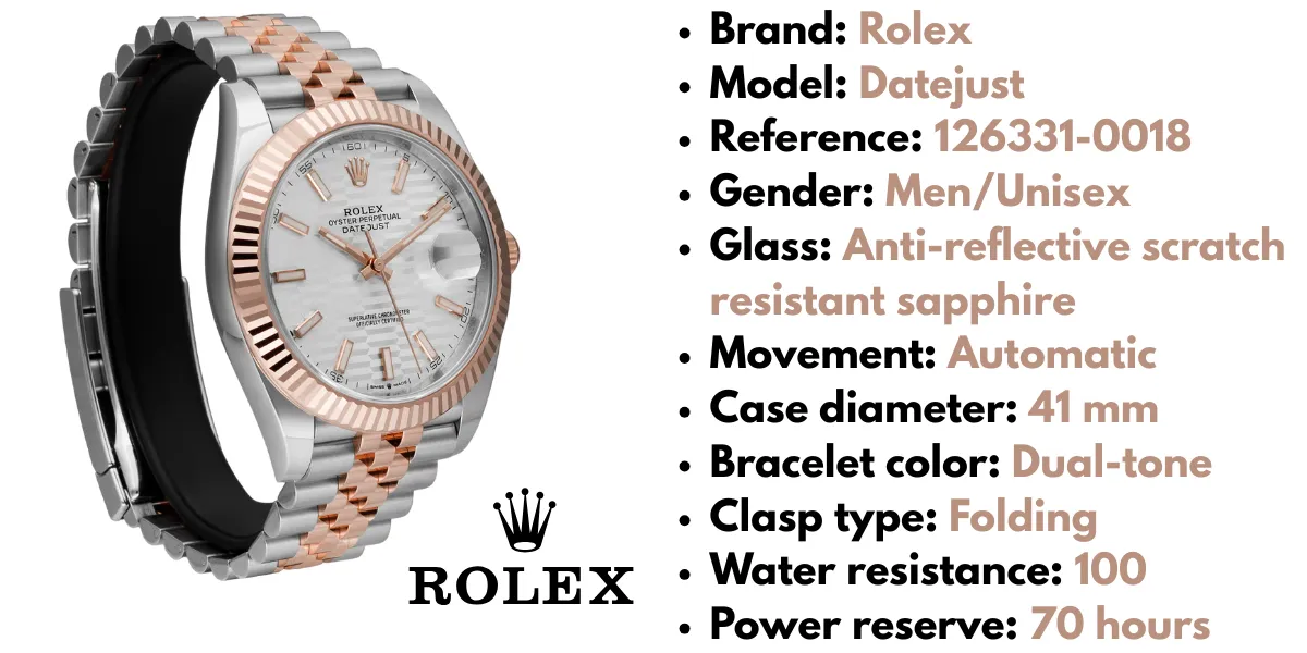 Rolex DateJust 126331-0018 Silver