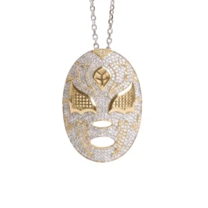 One 18K White Gold Pendant, Stamped 750 with 789 Natural Diamonds