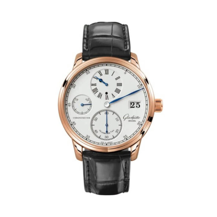 Glashutte Senator Chronometer Regulator 1-58-04-04-05-04 White Dial 42mm