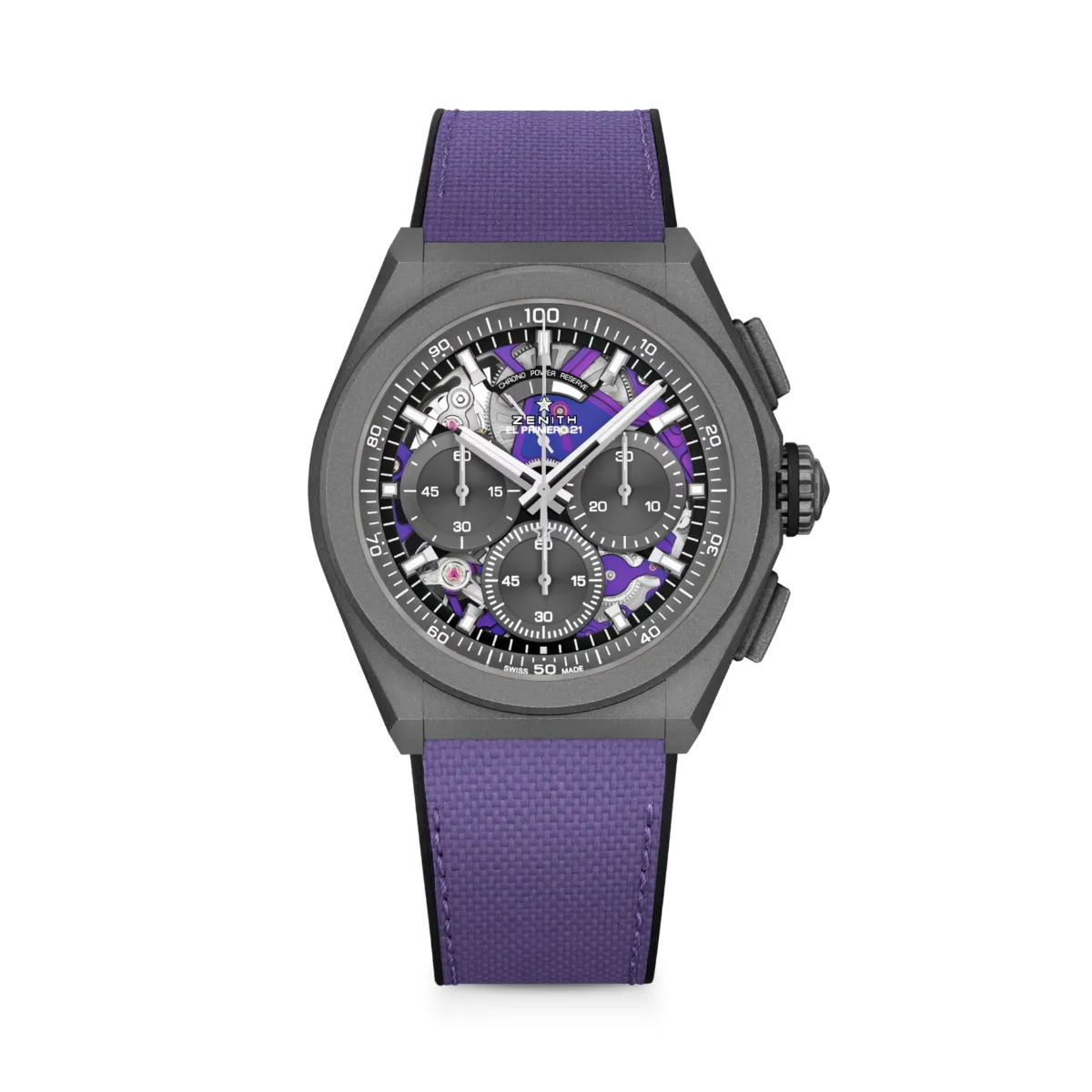 Zenith DEFY 21 ULTRAVIOLET 97.9001.900480.R922 Purple Dial 44mm Zenith DEFY 21 ULTRAVIOLET 97.9001.9004/80.R922 Purple Dial 44mm