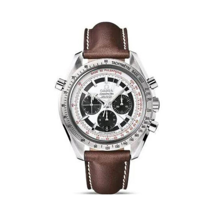 Omega Speedmaster Broad Arrow Rattrapante 3882.31.37 White Dial 42.25mm