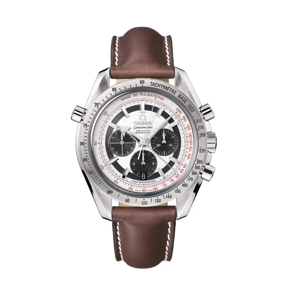 Omega Speedmaster Broad Arrow Rattrapante 3882.31.37 White Dial 42 Omega Speedmaster Broad Arrow Rattrapante 3882.31.37 White Dial 42.25mm