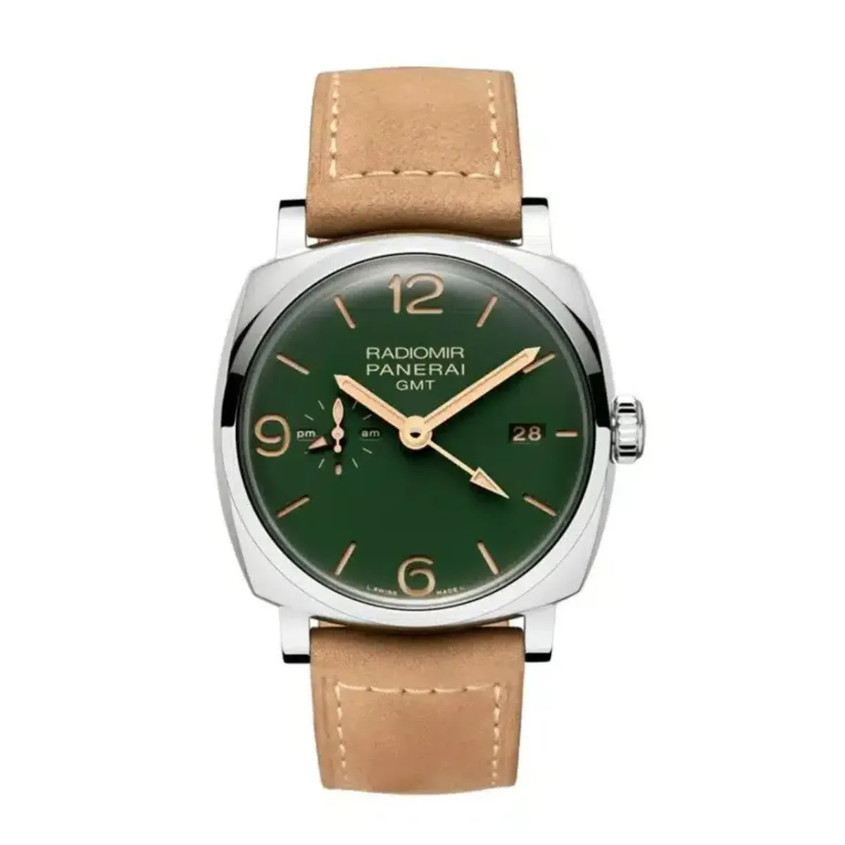 Panerai Radiomir Pam00998 Gmt Military Green Dial 45mm Panerai Radiomir Pam00998 Gmt Military Green Dial 45mm