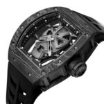 Richard Mille Rm 52-06 Mask Black Skeleton Dial