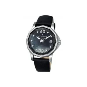 Corum Admiral’S Cup Legend Black Mop Dial 38Mm Stainless Steel Ladies Watch