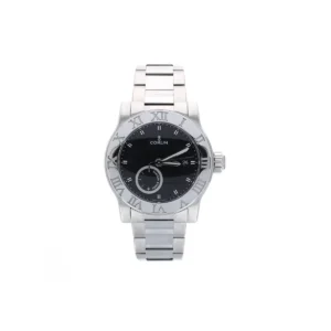 Corum Romvlvs Steel On Steel Bracelet Black Dial Men’S Watch Ref. 373.515.20/V810 Bn75