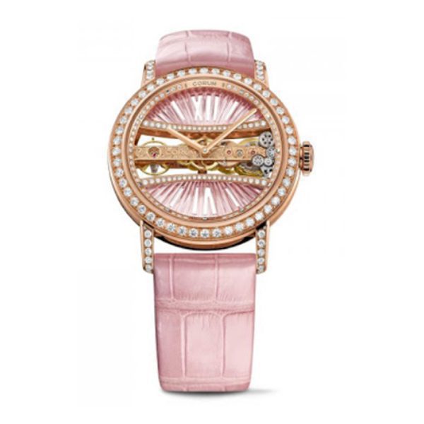 113.000 Corum Golden Bridge Round 39Mm Ladies Watch Ref. 113.000.85/0F08 Dr91