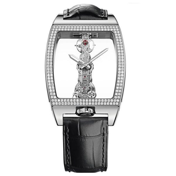 113.161 Corum Golden Bridge White Gold Diamond Bezel Men’S Watch Ref. 113.161.69/0001
