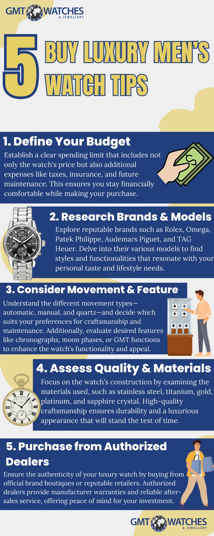 5 buy tips for men watches