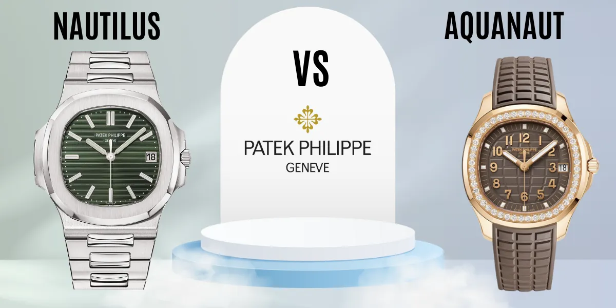 Patek Philippe Aquanaut vs Nautilus Dial
