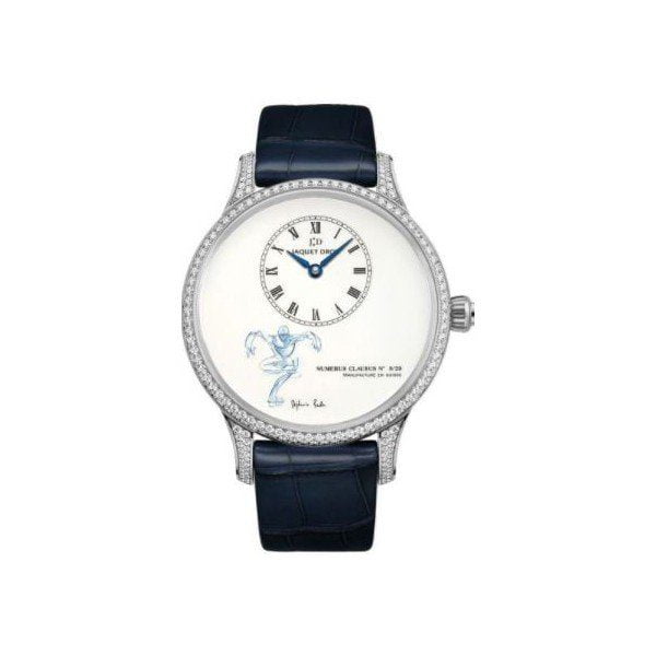J005014210 Jaquet Droz Petite Heure Minute 18Kt White Gold 39Mm Ladies Watch ref J005014210