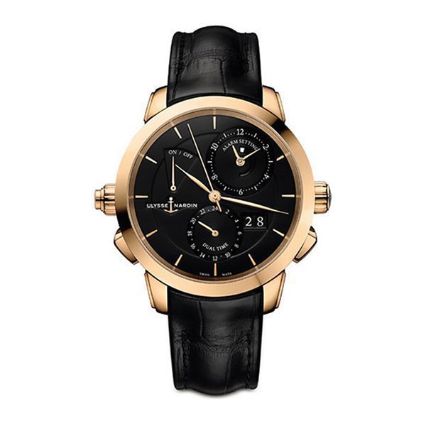 1517966781 Ulysse Nardin Classic Sonata Black Dial 44Mm Men’S Watch ref 672-05/92