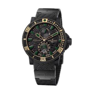 Ulysse Nardin Maxi Marine Diver Black Sea 45.8Mm Rubber Clad Stainless Steel Men’S Watch ref 263-92LE-3C/928-RG