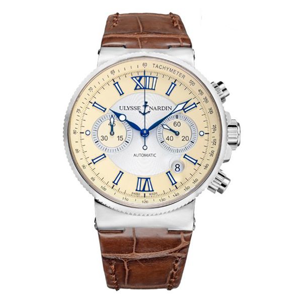 353-66-314 Ulysse Nardin Maxi Marine Chronograph Steel ref 353-66/314