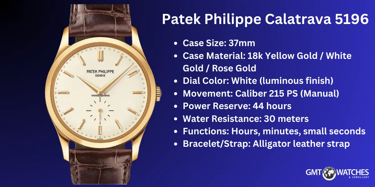 Patek Philippe Calatrava 5196