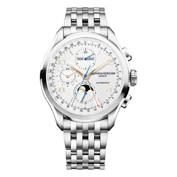 m0a10279-1 Baume & Mercier Clifton Core Chrono 43Mm Stainless Steel Men’S Watch ref M0A10279