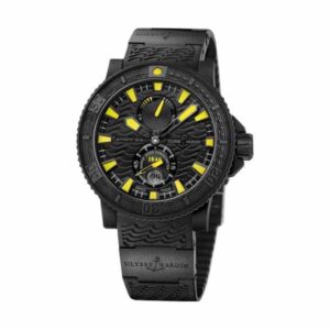 Ulysse Nardin Maxi Marine Diver Black Sea Special Edition 45.8Mm Rubber Clad Stainless Steel Men’S Watch ref 263-92-3C/924