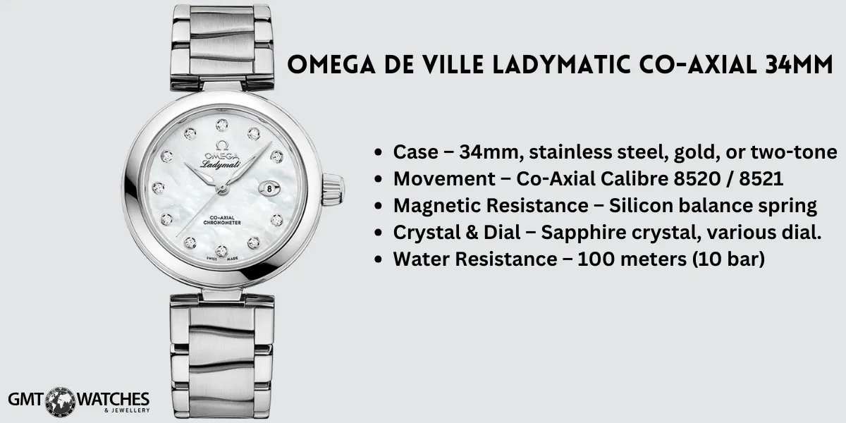 Omega De Ville Ladymatic Co-Axial 34mm