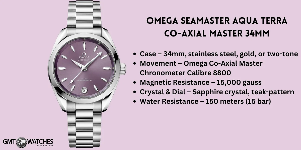 Omega Seamaster Aqua Terra Co-Axial Master 34mm
