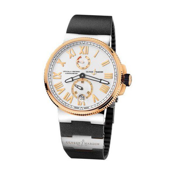 1185-122-3t-41 Ulysse Nardin Marine Chronometer Manufacture 45Mm Stainless Steel & 18Kt Rose Gold Men'S Watch