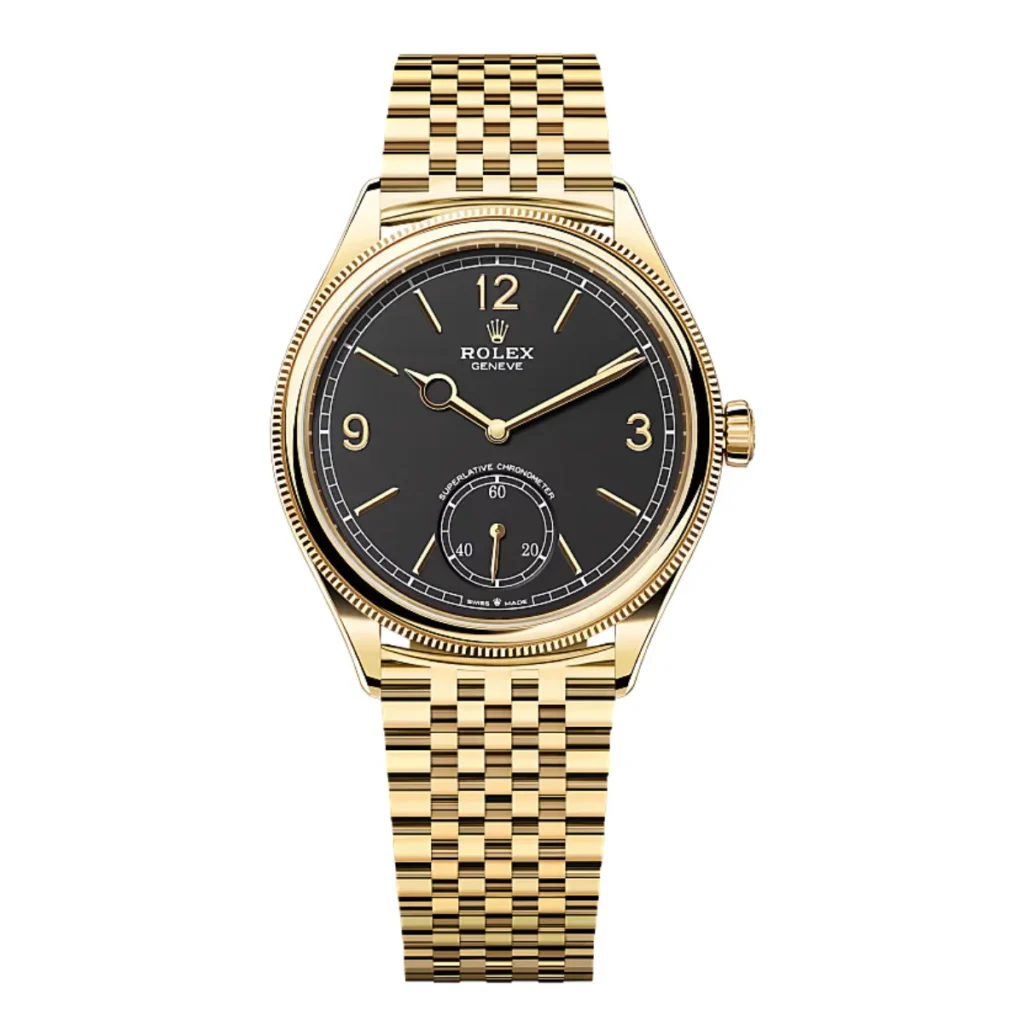 front viewe of Rolex 1908 Black Dial 52508-0007