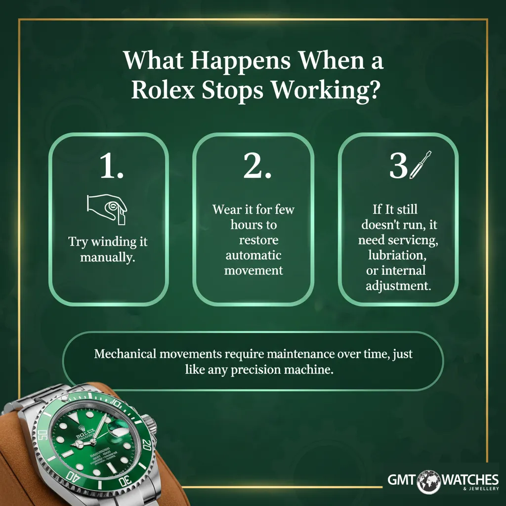 What Happens When a Rolex Stops Working?