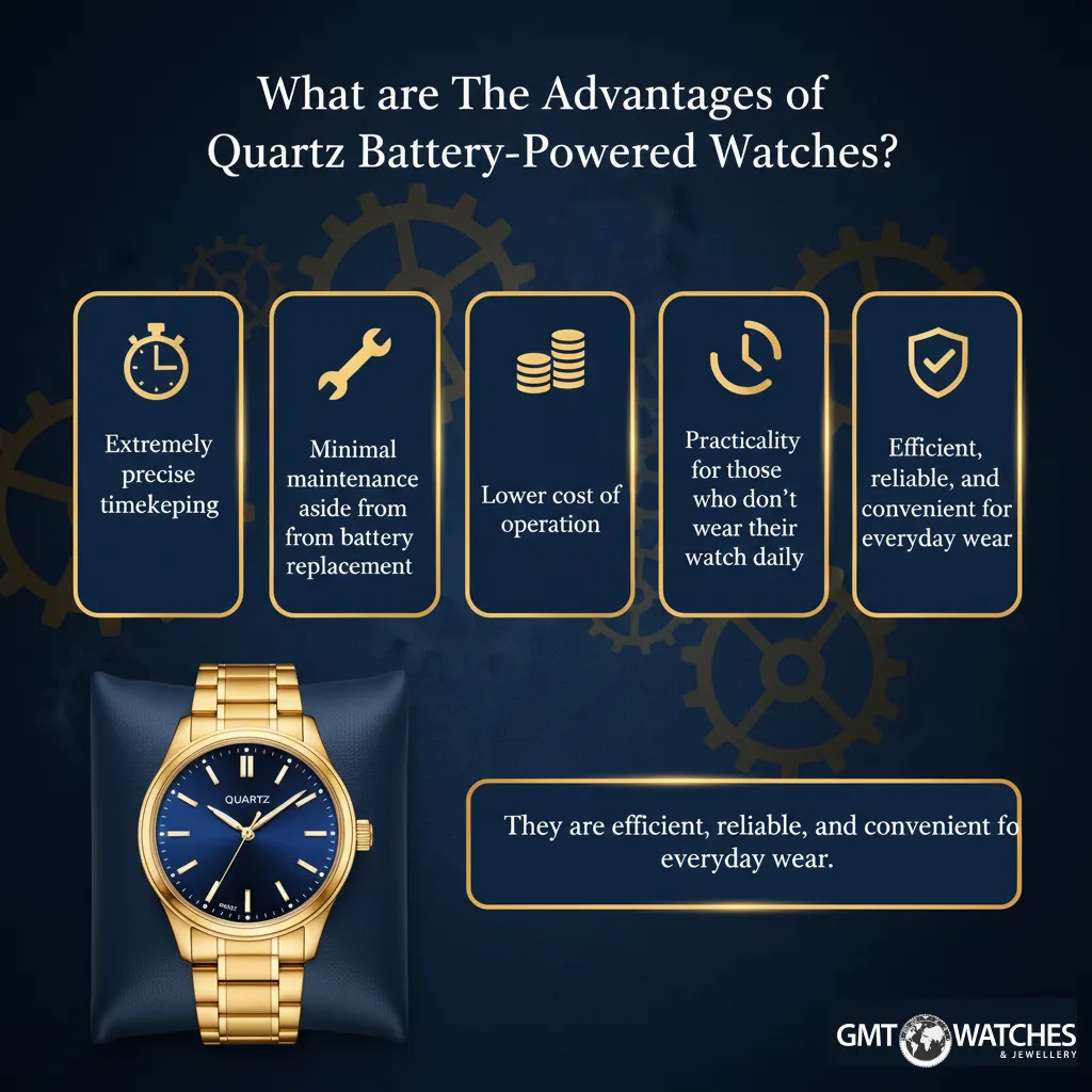 What are The Advantages of Quartz Battery-Powered Watches?