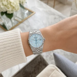 Rolex Land-Dweller 36mm Ice Blue Dial 127236-0001 Platinum